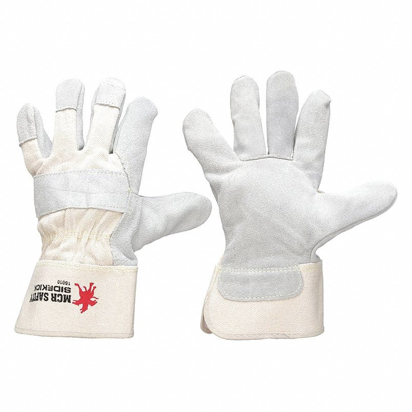 MCR SAFETY Mcr Safety 16010l Leather Work Gloves Large 12 Pack