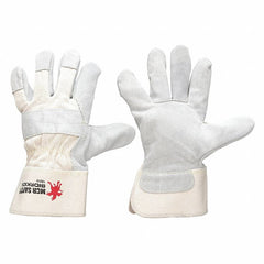 MCR SAFETY Mcr Safety 16010l Leather Work Gloves Large 12 Pack