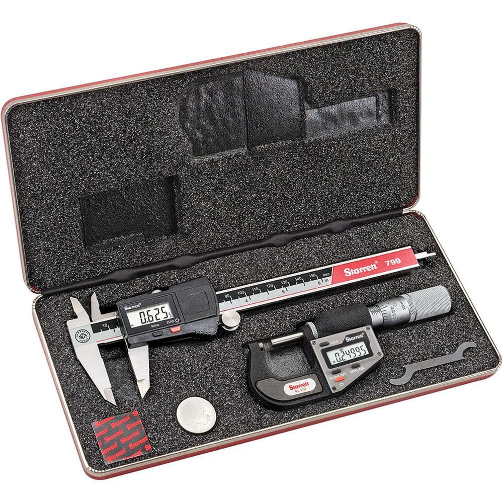STARRETT Starrett 12206 Machinist Caliper Micrometer Kit