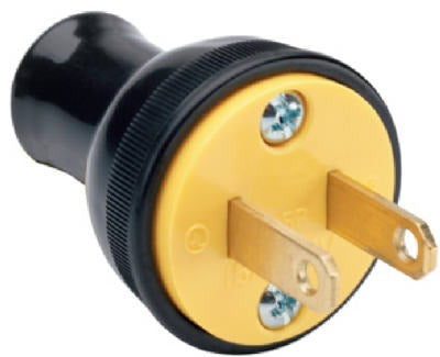 LEGRAND Pass Seymour 3123BKCC20 Round Plug 15A Nema 1-15P 20 Pack