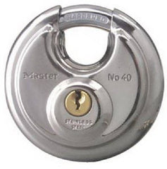 MASTER LOCK Master Lock Co 40D Shielded Disk Padlock 2.75 in