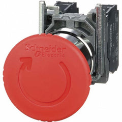 SCHNEIDER ELECTRIC Square D XB4BS8445 Mushroom Head Pushbutton Switch Red