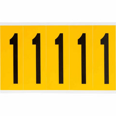 BRADY Brady 1560-1 Number Label (Card of 5)