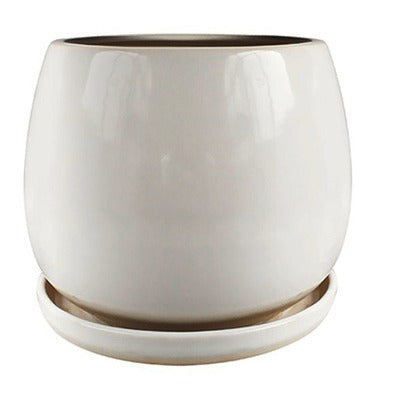 TRENDSPOT Trendspot Inc CR10975-08W Brook Artisan Ceramic Pot