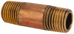 MERIT BRASS Merit Brass 2004-150BSPT Brass Pipe Nipple 1/4 in Bspt