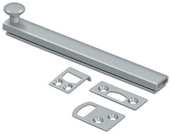 DELTANA Deltana 6SBCS26D Surface Bolt 6 in Concealed Screw Satin Chrome