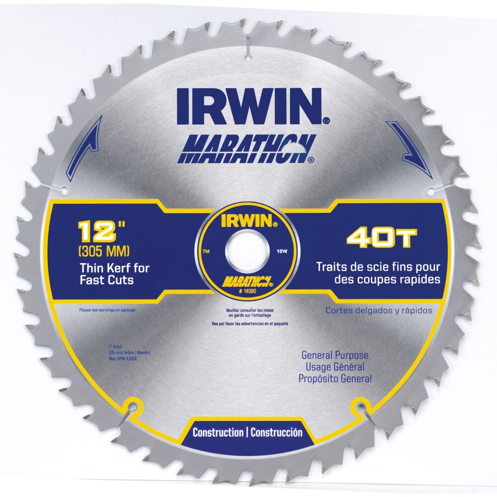 IRWIN 14080 CIRCULAR SAW BLADES