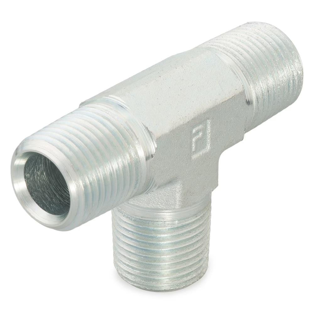 PARKER Parker 1/2 Rrs-s Male Pipe Tee 1/2 in Mnptf 6000 Psi