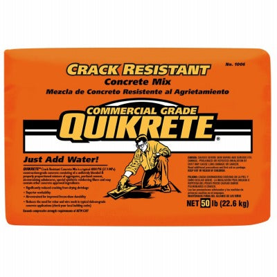 QUIKRETE Quikrete Companies 100650 Crack Resistant Concrete Mix 50 Lb