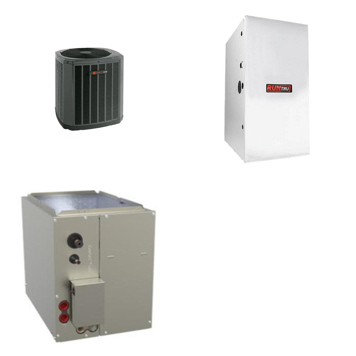 TRANE TRANE 42000 BTU R-454B 15.2 SEER2 Central Furnace + Coil Dual Fuel System