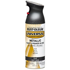 RUST-OLEUM Rust-oleum 271473 Flat Metallic Spray Paint Soft Iron 11 Oz