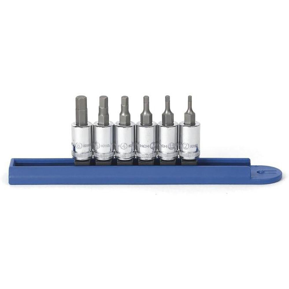 GEARWRENCH Gearwrench 80321 Hex Bit Socket Set 1/4 in Drive 6 Pc