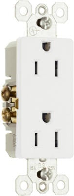 LEGRAND Pass Seymour 885WCC21 Decorator Outlet 15A 125V White