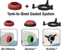 FLUIDMASTER Fluidmaster K-507A-008-P10 Universal 2-Inch Adjustable Toilet Flush Valve Repair Kit (1 Pack)