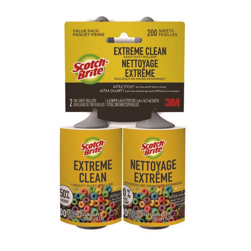 3M 3M MMM830RS100TP Extreme Clean lint roller (100 sheets/roll, 2/pack)