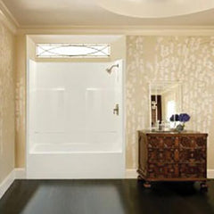Aquatic 26032PR-WH Everyday 60 in. x 31-1/4 in. Tub & Shower Unit in White with Right Drain