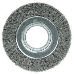 WEILER Weiler 06070 Wheel Brush 6 in Crimped Carbon Steel 6000 Rpm