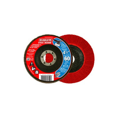 DIABLO Freud DCX045060N01F Flap Disc 4.5 in 60 Grit 5 Pack