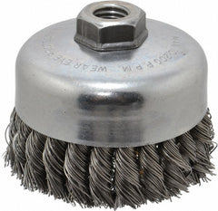 WEILER Weiler 94699 Knotted Cup Brush 4 Inch Steel Wire