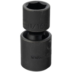 PROTO Proto J74278P 1/2 in Drive 11/16 in Impact Socket 6-pt