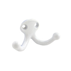 IVES Ives 582AW Double Wardrobe Hook White Finish