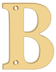 DELTANA Deltana RL4B-CR003 Residential Letter B Lifetime Brass