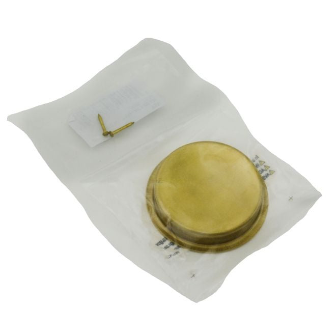 IVES Ives 221B3 Round Flush Pull Solid Brass Bright Brass