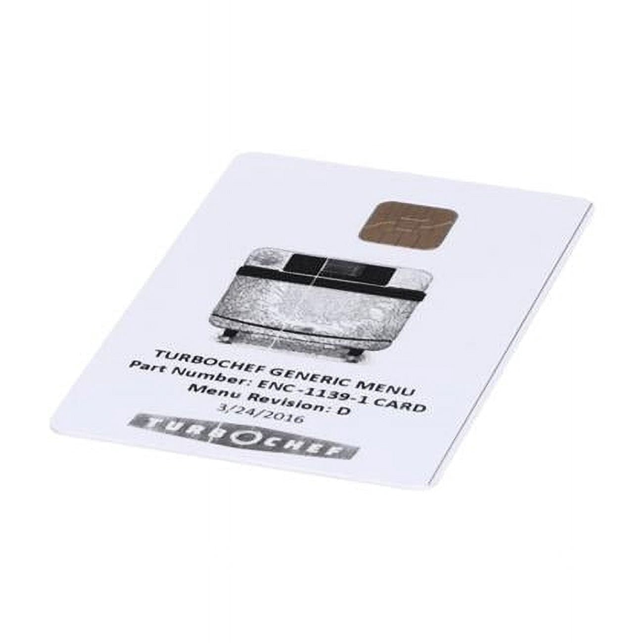 TURBOCHEF Turbochef ENC-1139-1 Menu Card (Each) Replacement ENC-1139-1