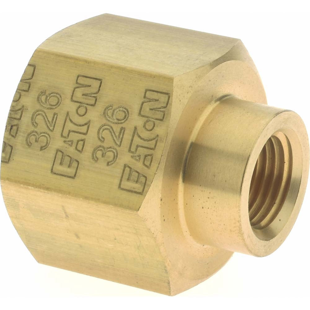 EATON Eaton 3300X6X2 Brass Pipe Coupling 3/8 X 1/8 Fnptf 1200 Psi