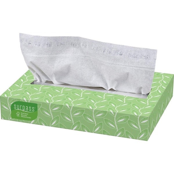 KIMBERLY-CLARK Kimberly-Clark KCC21340 Surpass Facial Tissue 2-Ply (100 Sheets/Box, 30 Boxes/Case)