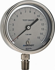 ASHCROFT Ashcroft 929082 Pressure Gauge 0-15 Psi 3in Dial Npt