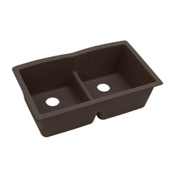 ELKAY Elkay ELXDULB3322CN0 Quartz Luxe Equal Double Bowl Undermount Sink 33 x 19 x 10