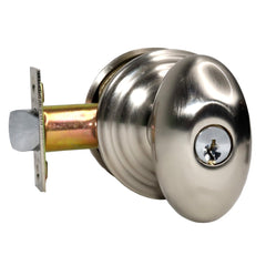 EMTEK Emtek 5100EUS15 Egg Knob Keyed Entry Satin Nickel