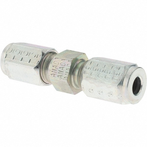 PARKER Parker PT-00126 Flareless Bite-type Tube Union 3/16 in Steel