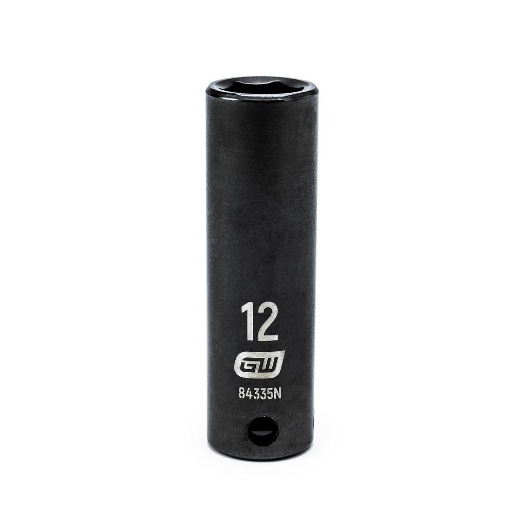 GEARWRENCH Gearwrench 84335N Impact Socket 3/8 in Drive 12mm 6-point