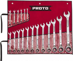 PROTO Proto JSCV-18SB 18 Pc Inch Ratcheting Wrench Set