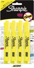SHARPIE Sharpie 25164PP Highlighter Marker Fluorescent Yellow 4 Pack