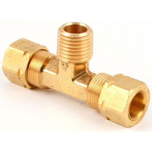 FRYMASTER Frymaster 8130301-FRY Mle 3/8 x 1/4 NPT x 3/8 Tee Brass (Each) FM8130301