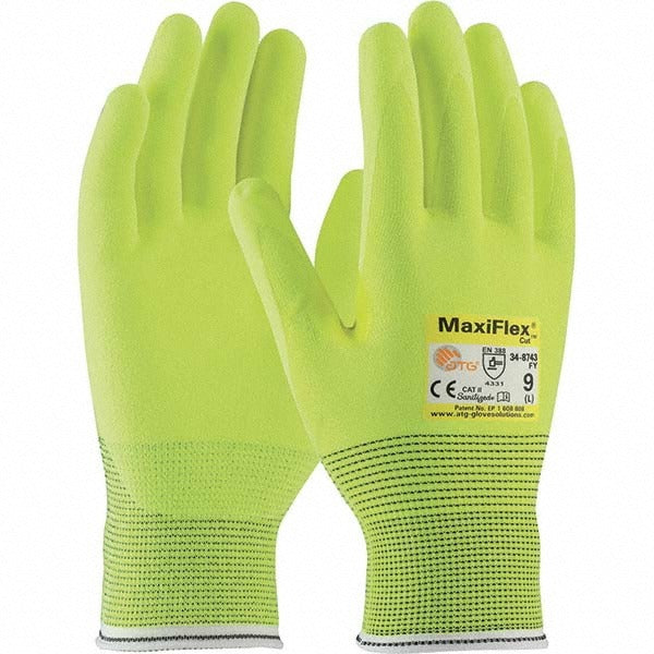 ATG Atg 34-8743FY/S Cut Resistant Gloves Small Ansi A2 Nitrile
