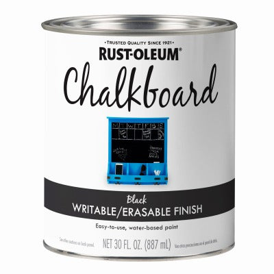RUST-OLEUM Rust-oleum 206540 Chalkboard Paint 30 Oz Black