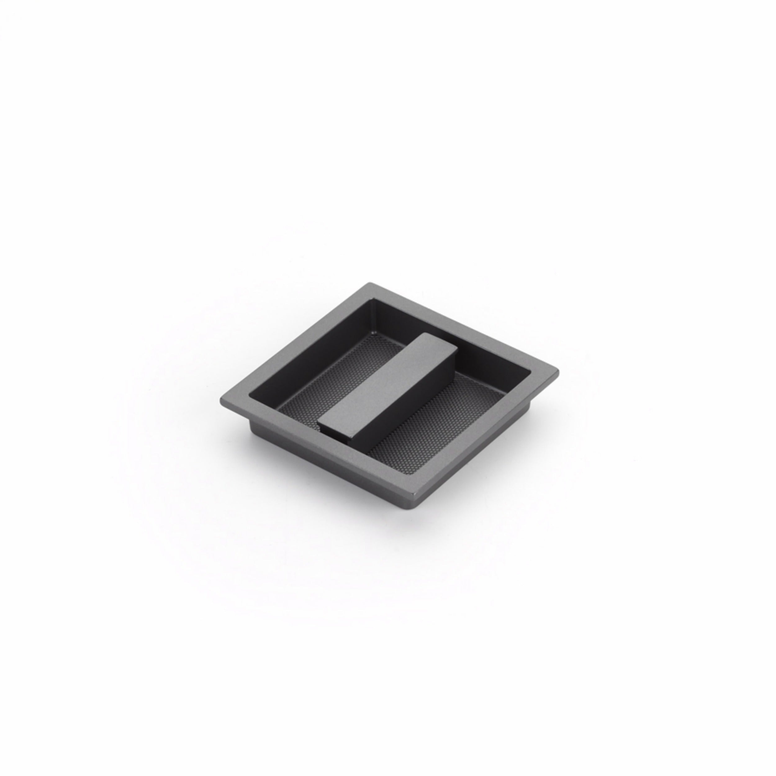 SCHAUB Schaub 1207-GM Recessed Pull Gun Metal Cabinet Hardware