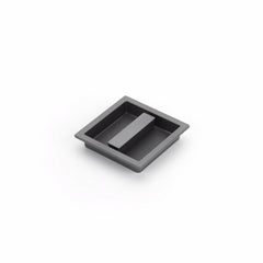 SCHAUB Schaub 1207-GM Recessed Pull Gun Metal Cabinet Hardware