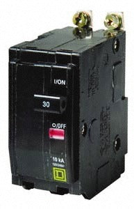 SCHNEIDER ELECTRIC Square D QOB210 Miniature Circuit Breaker 10A 240V 2 Pole