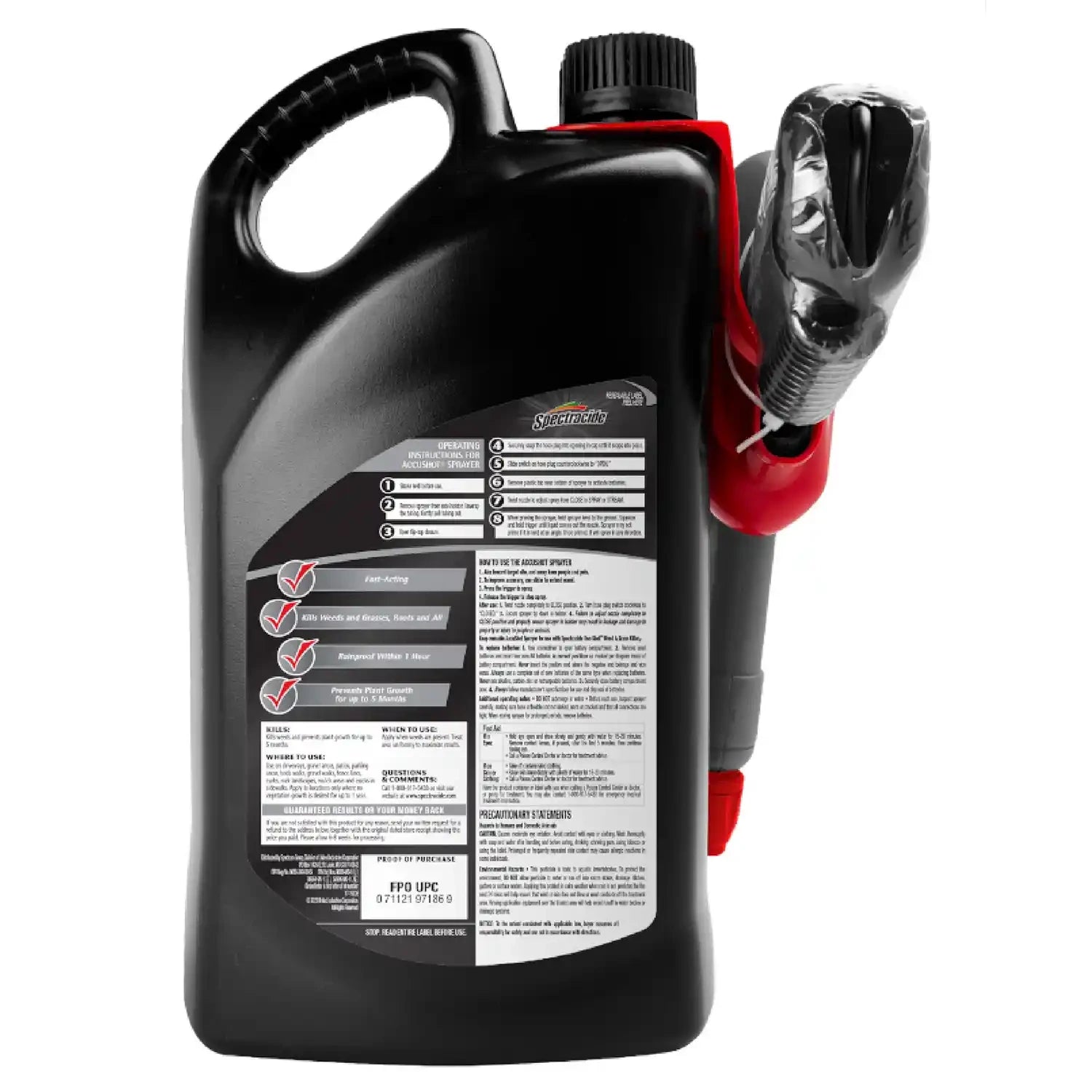 SPECTRACIDE Spectracide HG-97186 One-Shot Weed and Grass Killer 2 AccuShot Sprayer 1 gal