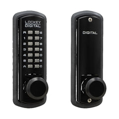 LOCKEY Lockey 3830JBMG Keyless Knob Lock Jet Black Marine Grade