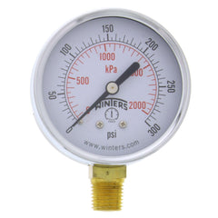 WINTERS INSTRUMENTS Winters Instruments PEM217 Dual Scale Economy Pressure Gauge 0-300 PSI (2-1/2 inches Dial)