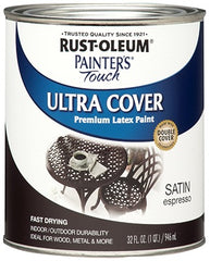 RUST-OLEUM Rust-oleum 242018 Satin Latex Paint 1 Qt Espresso