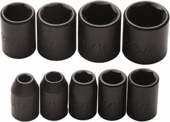 PROTO Proto J72102 Impact Socket Set 9 Pc 3/8 in Drive