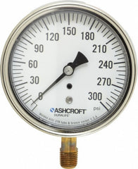 ASHCROFT Ashcroft 94605XLL Pressure Gauge 0-300 Psi 3.5in Dial