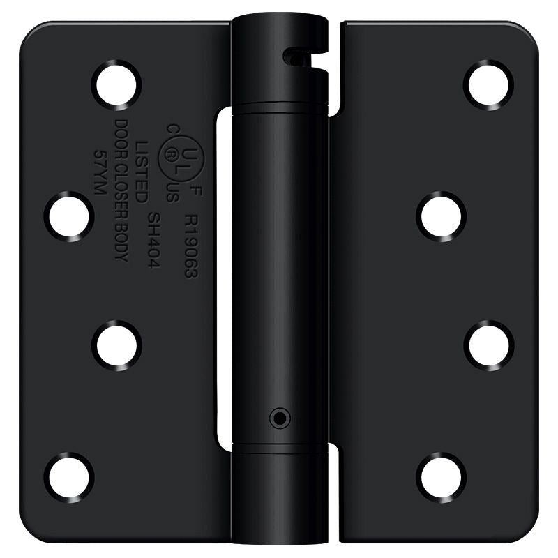 DELTANA Deltana DSH4R41B Radius Spring Hinge 4x4 Flat Black